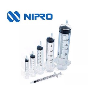 Nipro disposable syringe นิโปรไซริ้ง 1,3,5,10,20,50ml /กล่อง