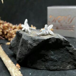 ตุ้มหูเงินแท้เพชร CZ Silver Fairy เพชร CZ พรีเมี่ยมจาก KEY