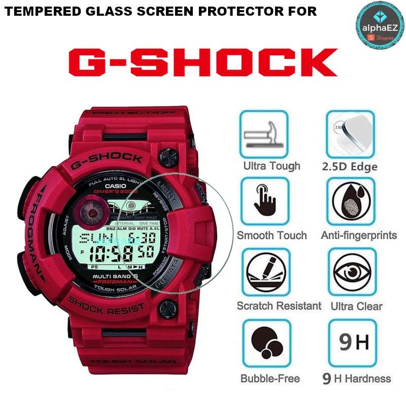 Casio G-Shock GWF-1000RD-4 FROGMAN Series 9H ฟิล์มกระจกนิรภัยกันรอยหน้าจอ GWF1000
