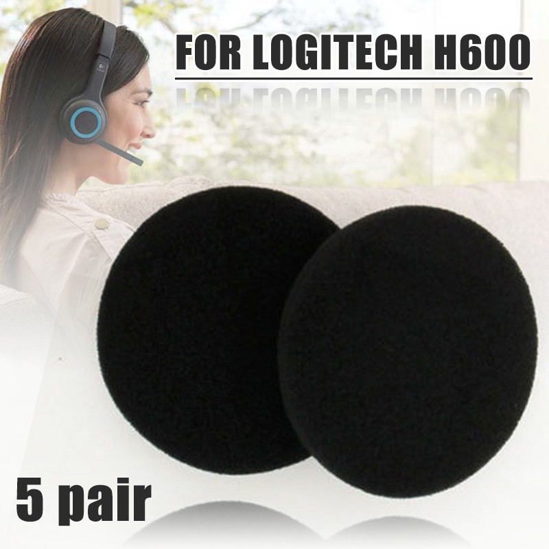 เบาะหูฟังไร้สาย แบบเปลี่ยน สําหรับ Logitech H600 5 คู่