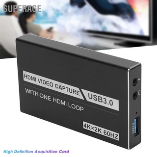 Superage การ์ดเกมวิดีโอเกม 4K ความละเอียดสูง Usb3.0 1080P Grabber Dongle สําหรับ Obs