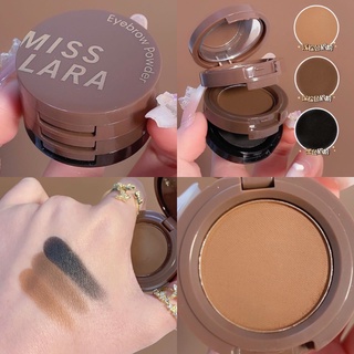 Beautiful dressing-Miss lara ที่เขียนคิ้ว สามชั้น กันน้ํา กันเหงื่อ ไม่จางหาย ไม่เลอะจมูก เงา คอนทัวร์ นอน ไหม หนอน ผู้เริ่มต้น แบบพกพา