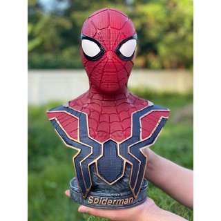 [ส่งฟรี] โมเดล Avengers Spiderman Bust วัสดุ Resin สูง 36 cm