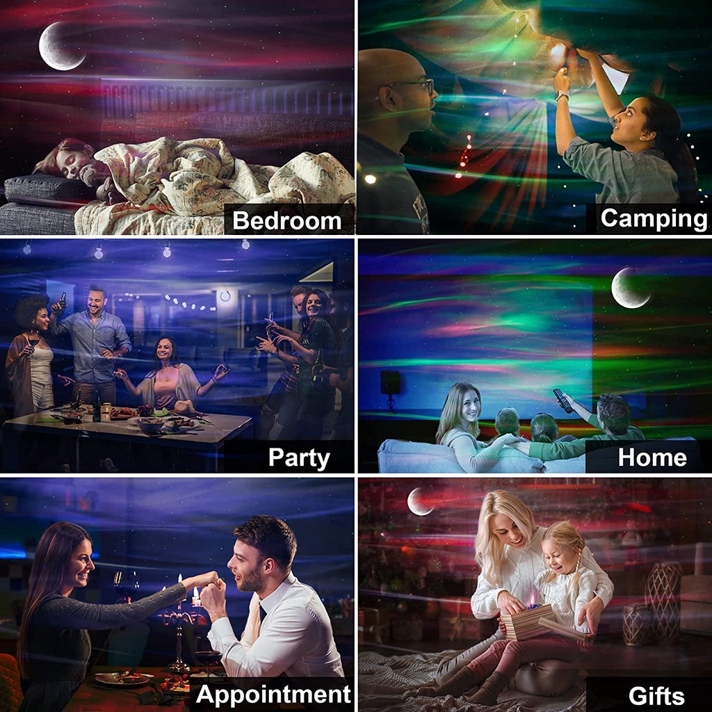 【รุ่นอัพเกรด】โปรเจคเตอร์ LED Star Galaxy รูปที่ 7
