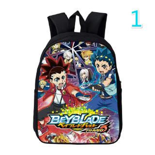 แฟชั่นการ์ตูนกระเป๋านักเรียนเด็ก Bagpack Beyblade ระ