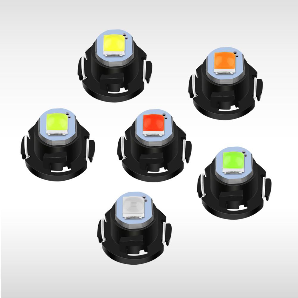 10pcs Highlight Nonpolar dashboard ไฟ led T5 หลอดไฟ led T3 T4.2 W3W T4.7 led 3030 ภายในรถเครื่องมือโ