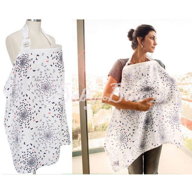 BabyBua ผ้าคลุมให้นม SALE ทำจากผ้าฝ้าย มีโครง ลายเรียบหรู ดูแพง ไม่เต็มตัว แต่ไม่โป๊ ใช้แล้วไม่ร้อน พร้อมส่ง ราคา ถูกที่สุด ดีลบีเคเค แกลเลอรีภาพที่ 8