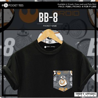 BB-8 พ็อกเก็ตที | เสื้อยืดเครื่องนุ่งห่ม keF