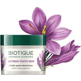 Biotique Saffron Youth Anti-Aging Cream ลดเลือนริ้วรอยจุดด่างดำให้จางลง 50g