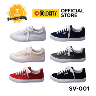 GOLDCITY รองเท้าผ้าใบ รุ่น SV001  รองเท้าผ้าใบผูกเชือก แฟชั่น เหมาะสำหรับทุกเพศทุกวัย (550)