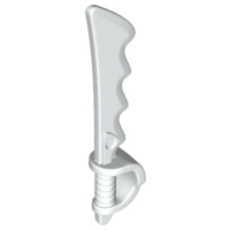 Part Lego 23984 Minifigure, Weapon Sword, Cutlass Serrated with Skull Hand Guard