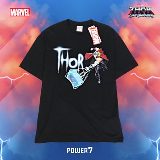 Power 7 Shop เสื้อยืดการ์ตูน ลาย มาร์เวล THOR ลิขสิทธ์แท้ MARVEL COMICS  T-SHIRTS (MVX-181)