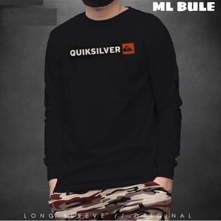 Quiksilver เสื้อยืดแขนยาว สีดํา ไซซ์ M L XL