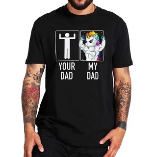 [COD]เสื้อยืด พิมพ์ลายยูนิคอร์น Dad Daughter ดอกไม้น่ารัก พรีเมี่ยม ของขวัญ สําหรับทุกเพศ ทุกวัยS-5XL