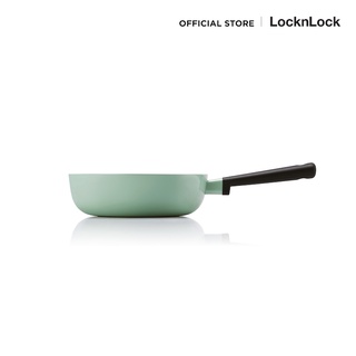 LocknLock กระทะก้นลึก สีเขียวมิ้นต์ Decore Wok 24 cm. รุ่น LDE1245IH