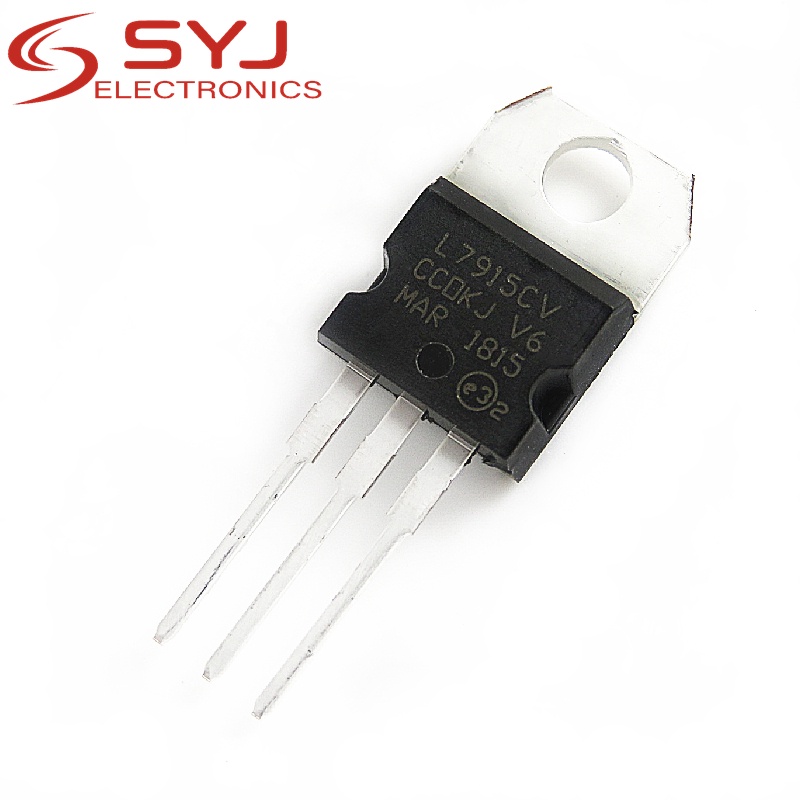 ชิ้นส่วนอิเล็กทรอนิกส์ 10 ชิ้น L7915Cv L 7915 Ka7915 Mc7915 To - 220 15 V 1 . 5 A