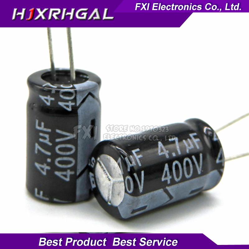 20PCS 400V4.7UF 8*12mm 4.7UF 400V 8*12 Electrolytic capacitor New original