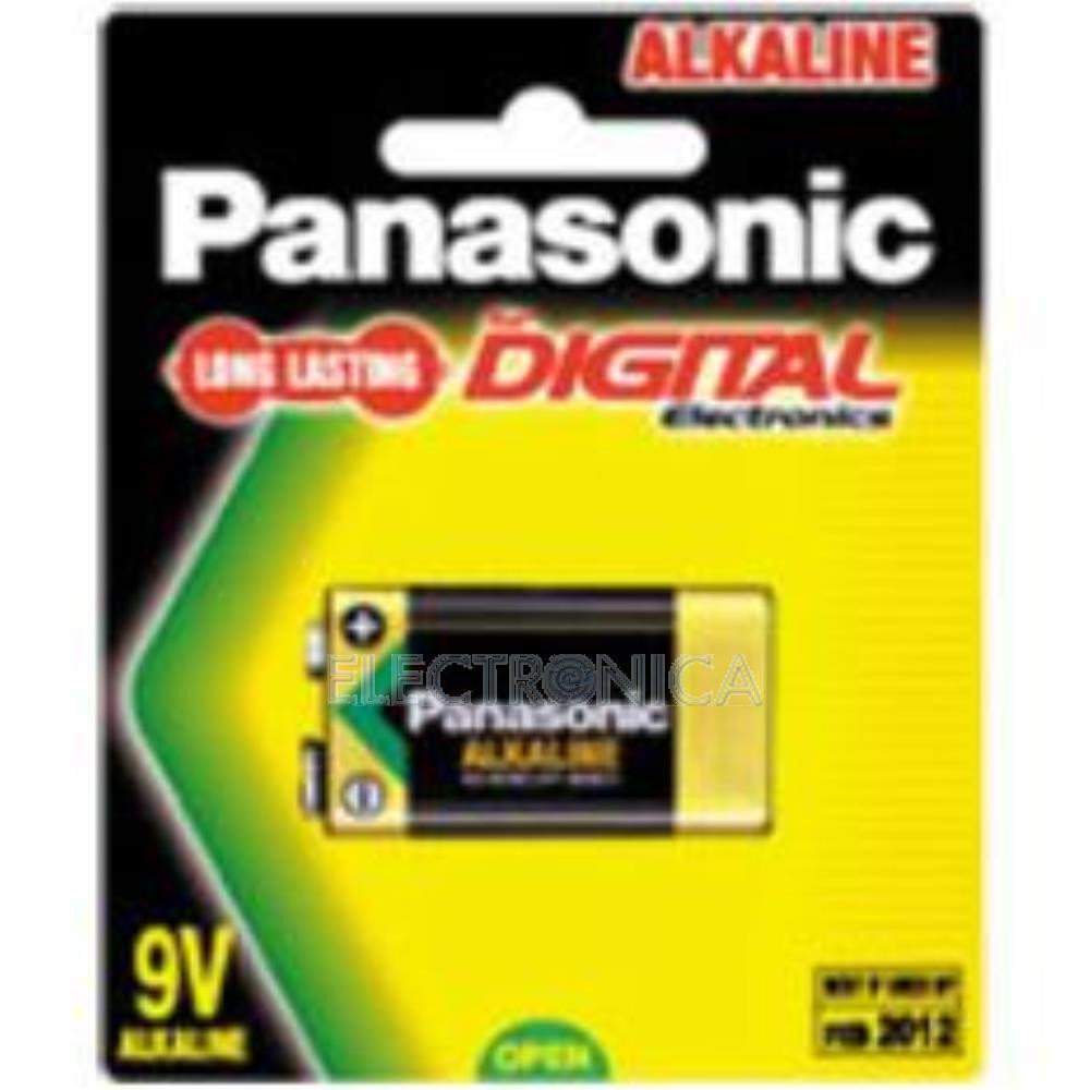 ถ่านอัลคาไลท์ 9V รุ่น PANASONIC DPAN-6LR61T-1B (104326)