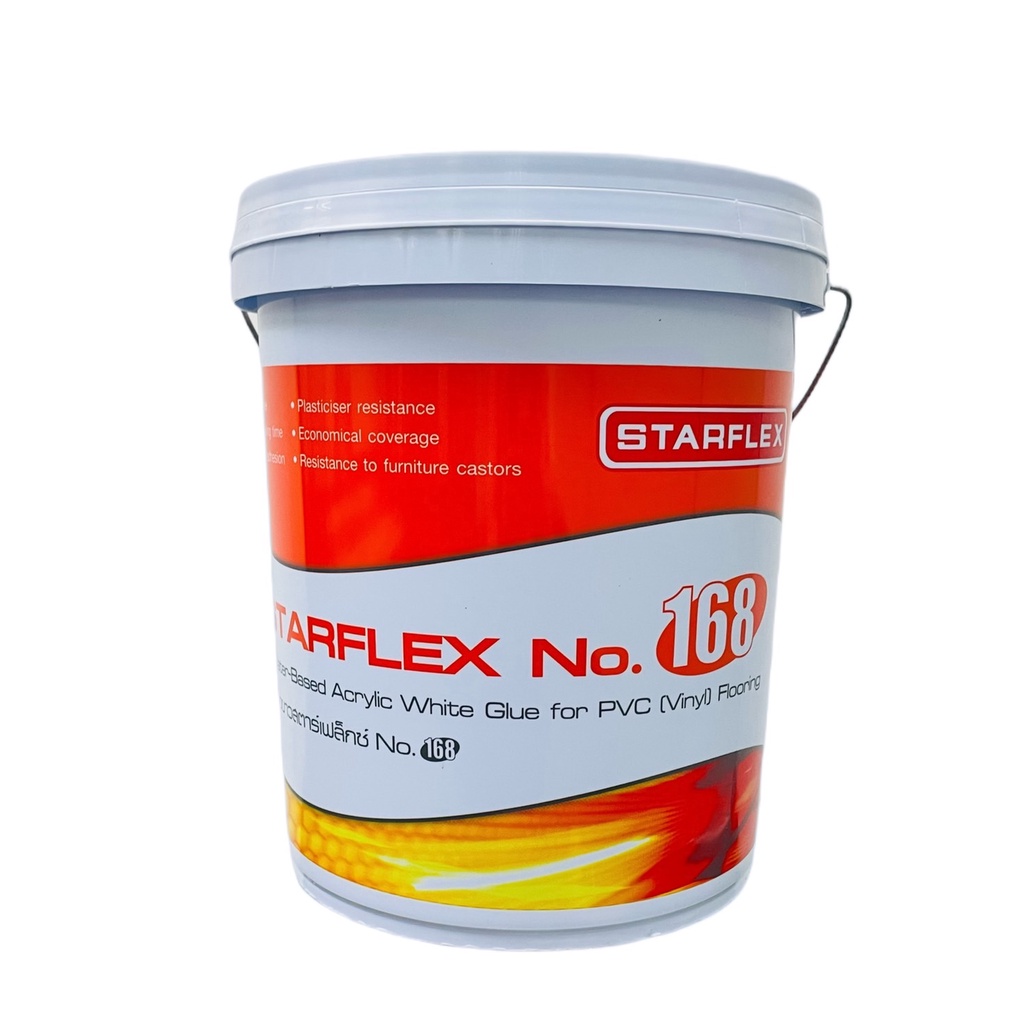 กาวขาวสำหรับติดตั้งกระเบื้อง PVC STARFLEXTILE NO.168 ขนาด 18 กิโลกรัม