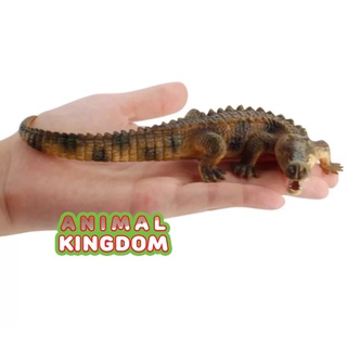 Animal Kingdom - โมเดลสัตว์ ตะโขง ครีมดำ ขนาด 17.80 CM (จากสงขลา)