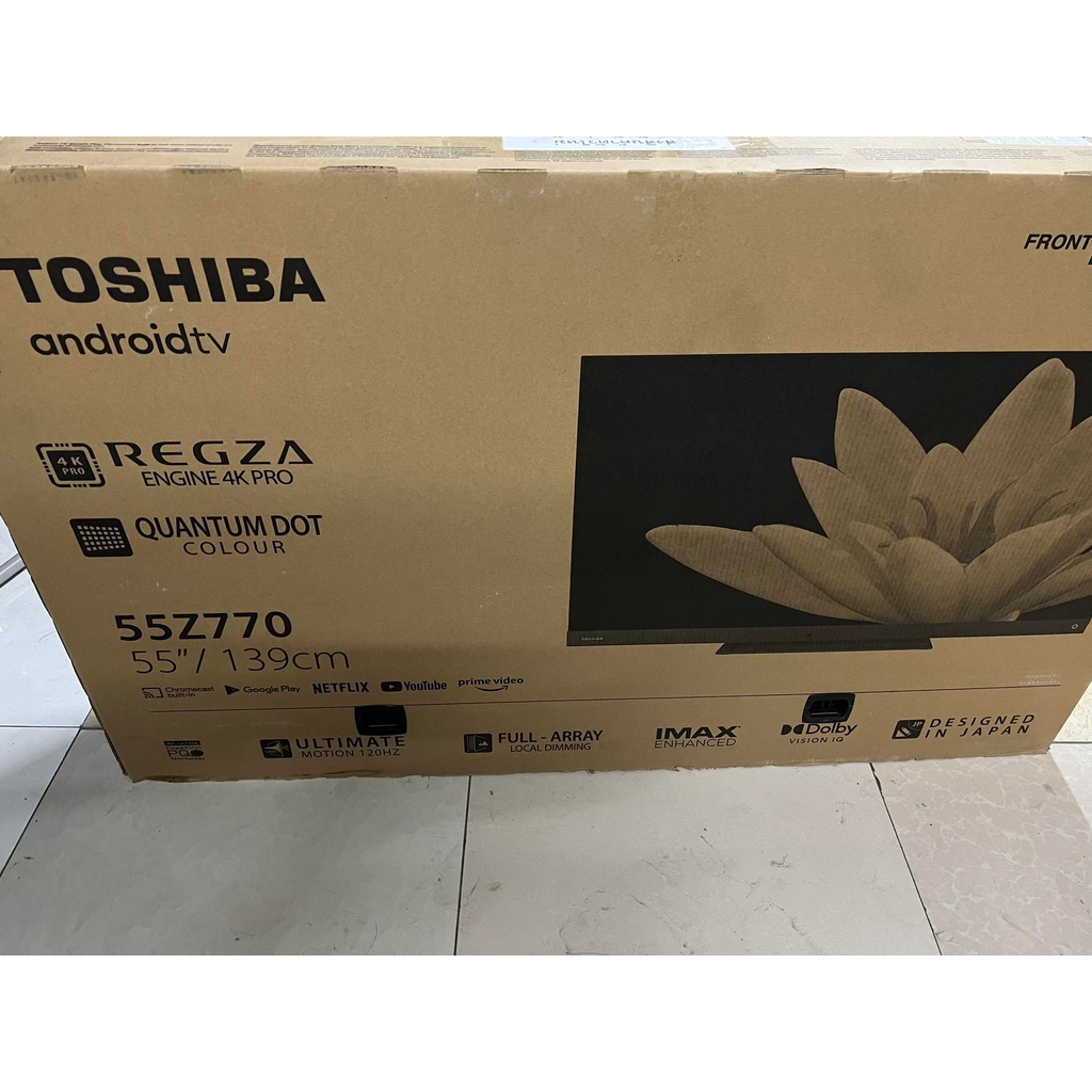 Toshiba 55Z770KP ขนาด 55 นิ้ว Full Array 4K Android TV Z770 clearance grade b
