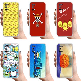 เคส Case for Realme 7 Narzo 30 Pro 5G Casing Soft TPU Phone Case  Protective Cover เคสซิลิโคนอ่อนนุ่ม Transparent Painting yellow duck Phone Cover