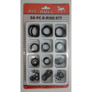 50 PCS แหวนยาง ยางวงแหวน O - ring ขนาดต่างๆชุดสำหรับท่อประปาแตะซีลอ่างล้างจาน (50pcs) T0392