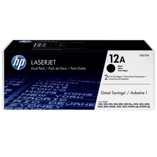 ตลับหมึกโทนเนอร์ สีดำ ของแท้ HP 12A (Q2612A)