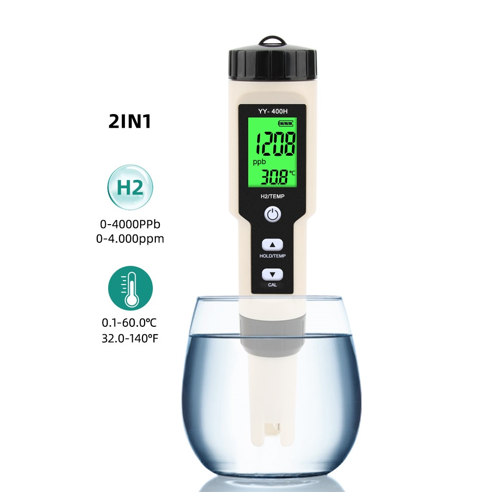 Hydrogen-Rich H2 เมตรมือถือ H2/อุณหภูมิดิจิตอลเมตรคุณภาพน้ําปากกาประเภทเครื่องทดสอบ