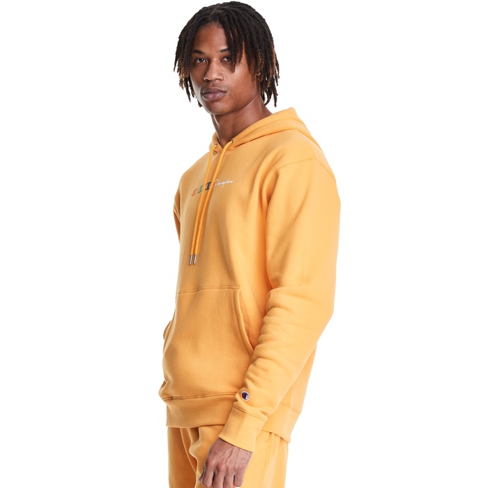 CHAMPION MEN - US เสื้อฮู้ดผู้ชาย-ไซส์ยุโรป CLASSIC FLEECE PO HOOD  S6558 586650-RXK