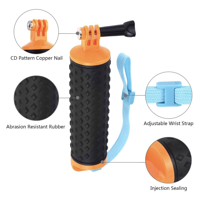 พร้อมส่ง Puluz อุปกรณ์เสริมพื้นผิว Professional ลอย Action Camera กล้อง Monopod ใต้น้ำจับ ราคา ถูกที่สุด ดีลบีเคเค แกลเลอรีภาพที่ 5