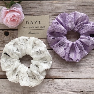 DAY 1 scrunchies โดนัทมัดผม ยางรัดผม Oversize XL