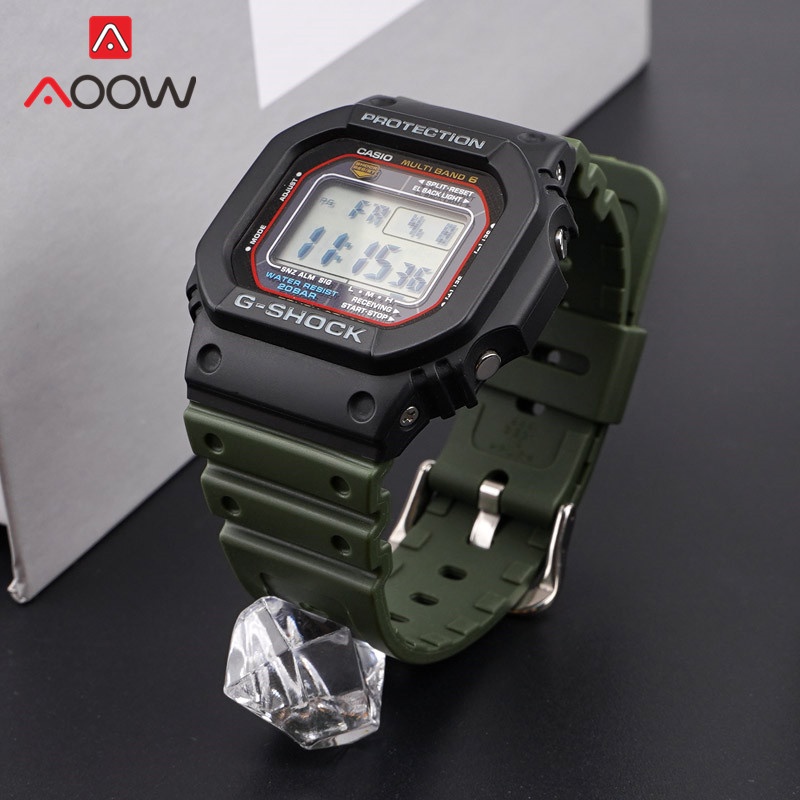 สายนาฬิกาข้อมือ สายยางสเตนเลส TPU แบบเปลี่ยน สําหรับ Casio G-SHOCK DW-5600 GW-M5610 GW-B5600 GA-2100