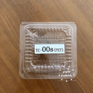 กล่องพลาสติกใส กล่องเบเกอรี่  กล่องใส่ขนม กล่อง TC - 00(pet) , Tc-00S(pet) กล่องสี่เหลี่ยมขนาดเล็ก จำนวน 100 ชิ้น