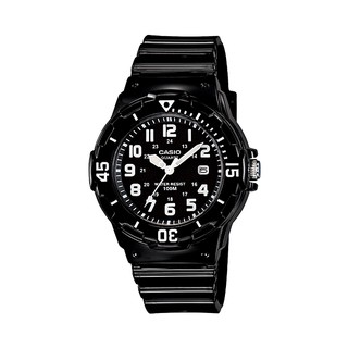 CASIO standard นาฬิกาข้อมือผู้หญิง รุ่น LRW-200H,LRW-200H-1B,LRW-200H-1BVDF