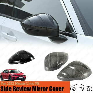 ฝาครอบกระจกมองข้าง คาร์บอนไฟเบอร์ สําหรับ Honda Civic FE 11th Civic 2022-2023 Side Review Mirror Cover Protector