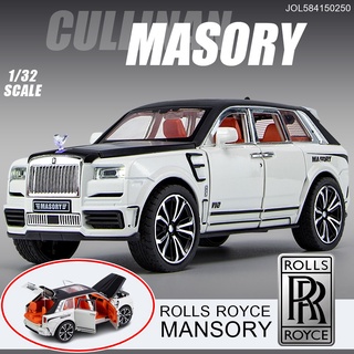 โมเดลรถเหล็ก ROLLS ROYCE MANSORY สเกล1/32 เปิด-ปิดประตูรอบคัน มีไฟมีลาน โมเดลรถ ROLLS ROYCE โรลส์-รอยซ์ MX286310