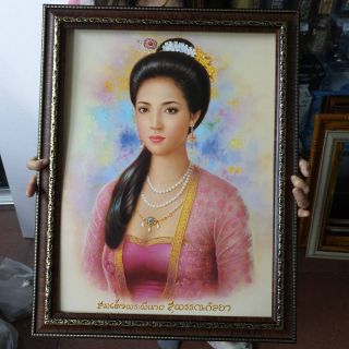 กรอบรูปกระจก สมเด็จพระสุพรรณกัลยา ติดบ้าน ร้านค้า ของขวัญ ขึ้นบ้านใหม่