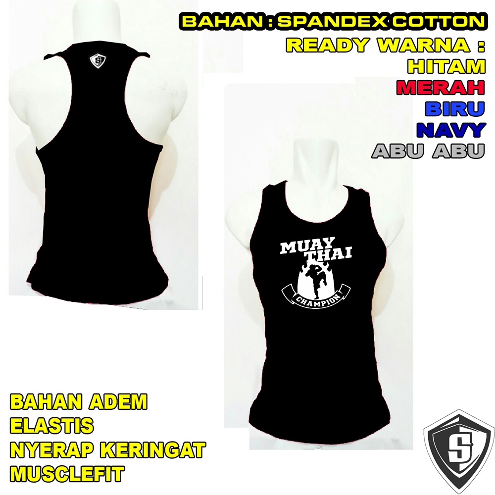 เสื้อกล้ามออกกําลังกายผู้ชาย Muaythai champion