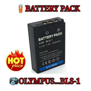 Battery BLS-1/PS-BLS1 For Olympus Digital EPL6,EPL7/5/3/2/1,EPM2/1,EP3/2/1,EM10,...