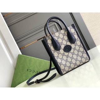 New G C Mini tote bag with interlocking G(Ori)เทพ