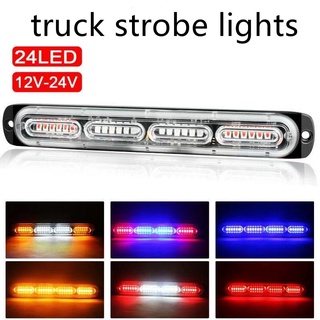 1PCS   24 lights ultra-thin strobe side lights motorcycle rear tail lights pickup truck side lights car truck side light