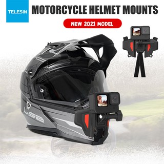 TELESIN สายรัดคาง ติดหมวกกันน๊อค Generation 2 กาวติดหมวก gopro helmet mount สำหรับกล้อง Action Camera GOPRO OSMO SJ EKEN