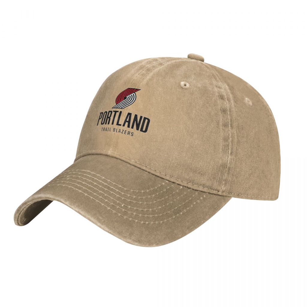 (พร้อมส่ง) หมวกแก๊ป ผ้าฝ้าย 100% ลายโลโก้ NBA Portland Trail สไตล์คาวบอย เรียบง่าย สําหรับผู้ใหญ่ ทุกเพศ