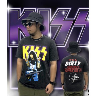 เสื้อวงkissงานผ้าฟอกสกรีนเต็มงานพรีเมียม