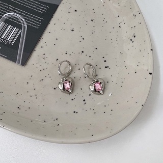 silver heart - morning.earrings