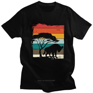 ผ้าฝ้ายแท้เสื้อยืดแขนสั้นลําลอง ผ้าฝ้ายแท้ พิมพ์ลายสัตว์แอฟริกา Safari Wildlife Nature สําหรับผู้ชายS-3XL