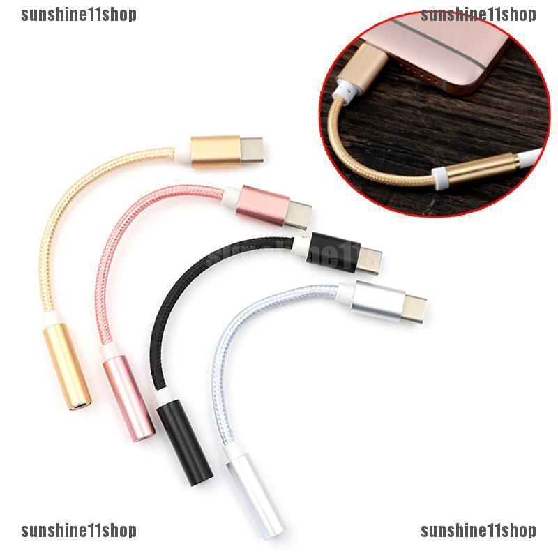 SSH USB Type-C To 3.5mm Jack AUX Headphone Audio Adapter Cable ...