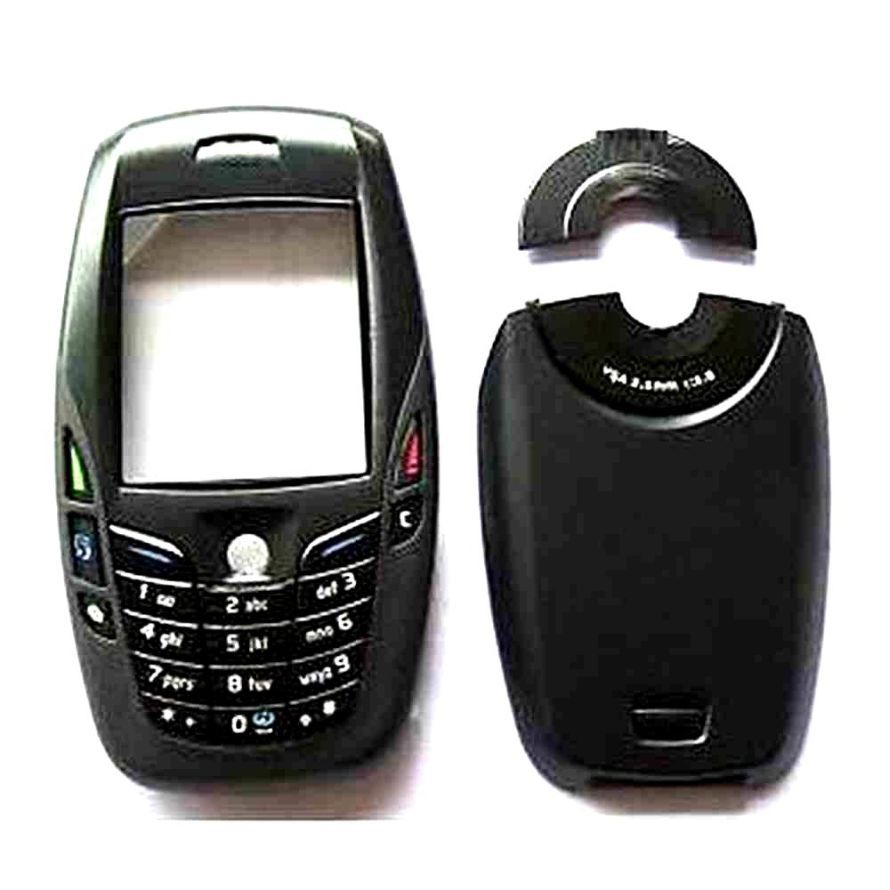 Full Body Housing สําหรับ Nokia 6600 - สีดํา (ไม่มีปุ่ม)
