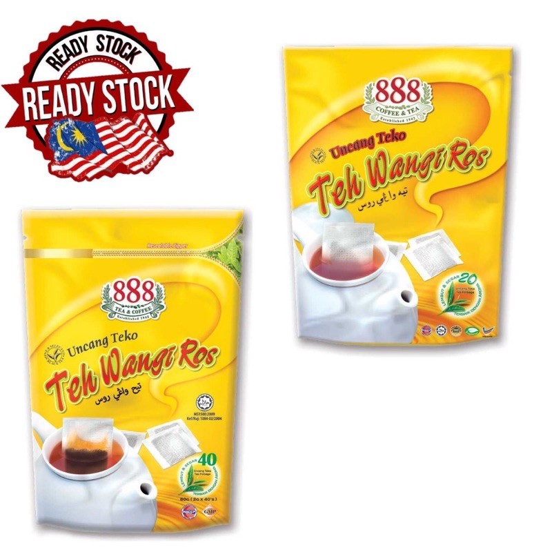 888 ROS POT BAG FRAGRANCE TEA (2G X 40 SACHET)